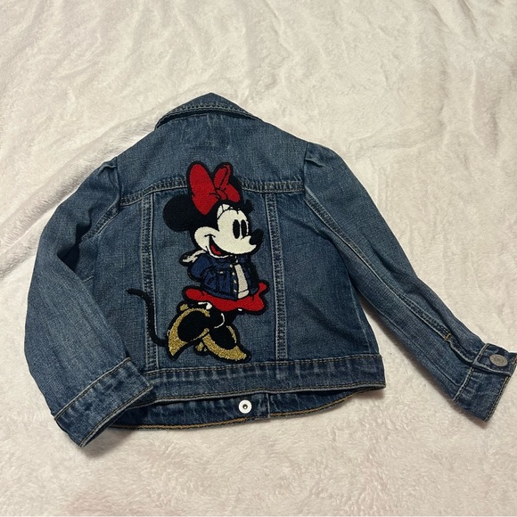 Gap Minnie Mouse Embroidered Gap Jacket Size 3T - Picture 1 of 6